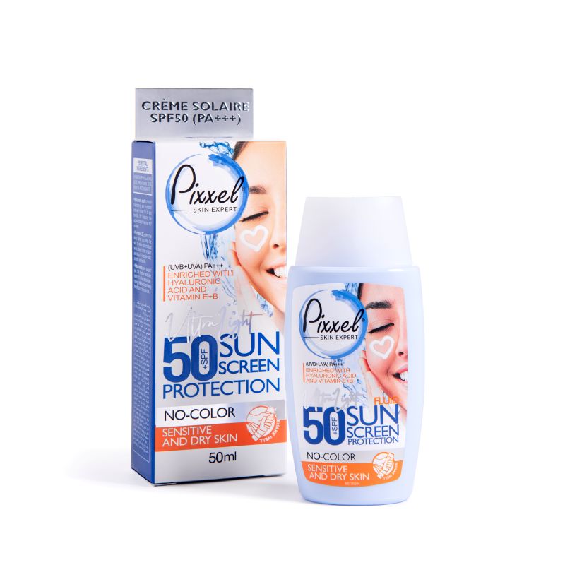 [COS-00296] PIXXEL - SUNSCREEN SPF 50 SENSITIVE & DRY SKIN NO COLOR