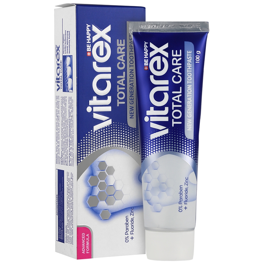 [COS-00238] VITAREX TOTAL CARE TOOTHPASTE 100 GM
